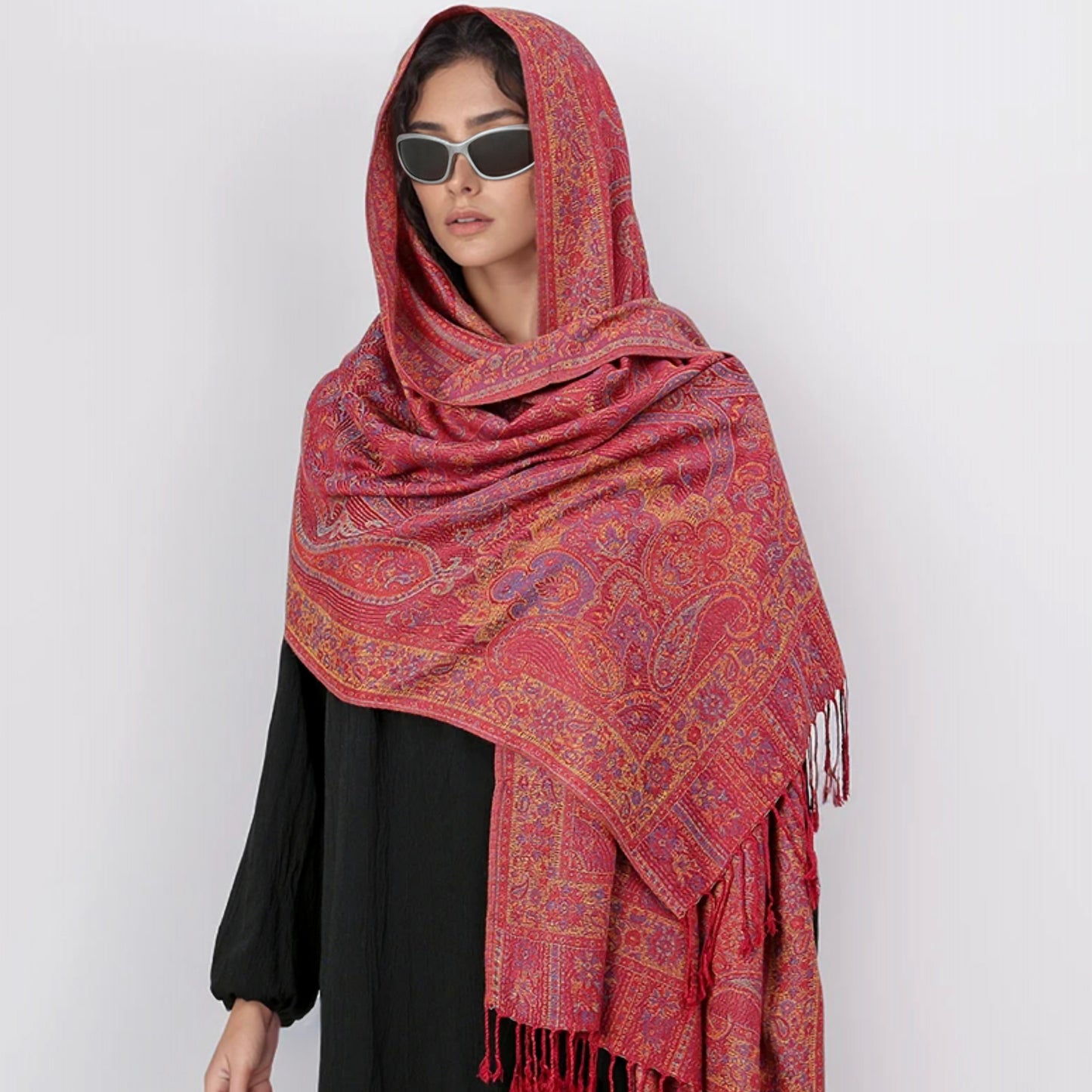 CRIMSON SUNSET - RAVE SCARF