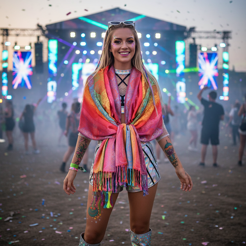 PRIDEFUL PASHMINA - RAVE SCARF