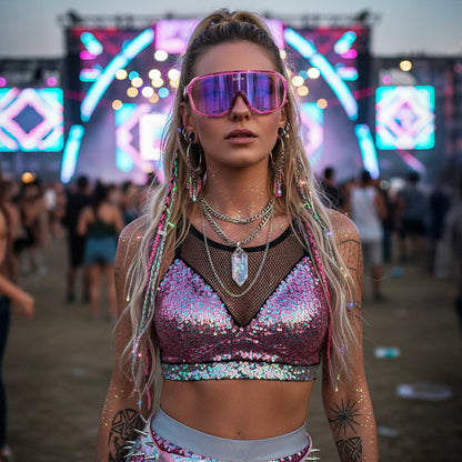 PRETTY PINK x RAVE GLASSES